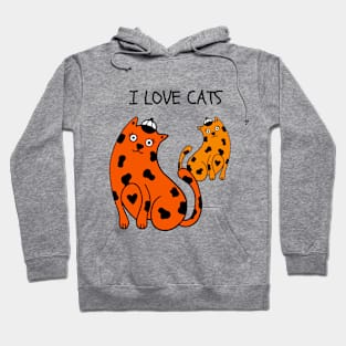 I LOVE CATS/ Cute Kittens Hoodie